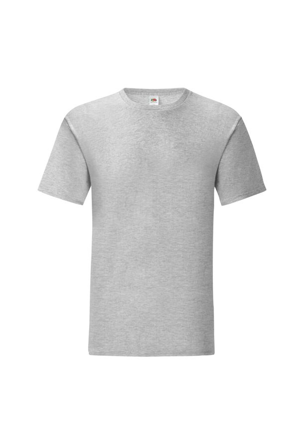 FRUIT OF THE LOOM - Koszulka Unisex Dla Dorosłych Iconic Heather. Kolor: szary. Sport: turystyka piesza