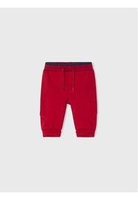 Mayoral Spodnie dresowe 719 Czerwony Regular Fit. Kolor: czerwony. Materiał: bawełna #1