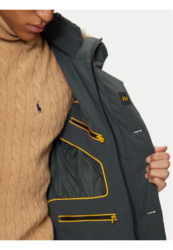 Hetrego - Hetregó Kurtka puchowa Parker 8N436M Zielony Regular Fit. Kolor: zielony. Materiał: syntetyk