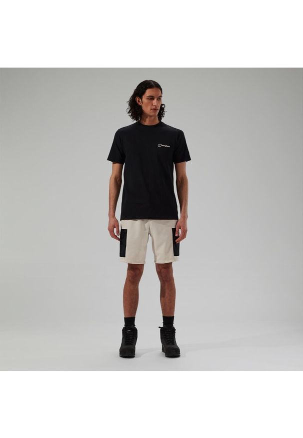 Koszulka bawełniana męska Berghaus Mtn Silhouette SS Tee. Kolor: czarny. Materiał: bawełna
