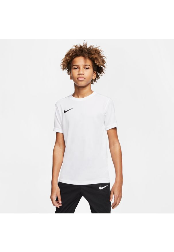 Koszulka sportowa chłopięca Nike JR Dry Park Vii. Kolor: biały, wielokolorowy, czarny. Długość rękawa: krótki rękaw. Długość: krótkie