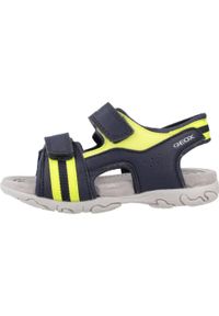 Geox - Sandały GEOX B SANDAL FLAFFEE BOY Niebieski. Kolor: niebieski. Materiał: syntetyk, tkanina. Sezon: lato