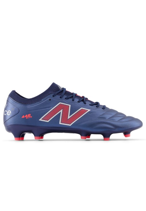 Korki męskie New Balance 442 ELITE FG V2 MS41FEP2 – granatowe. Zapięcie: sznurówki. Kolor: niebieski. Materiał: nylon, syntetyk, materiał. Szerokość cholewki: normalna