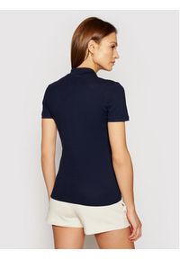 Lacoste Polo PF5462 Granatowy Slim Fit. Typ kołnierza: polo. Kolor: niebieski. Materiał: bawełna #3