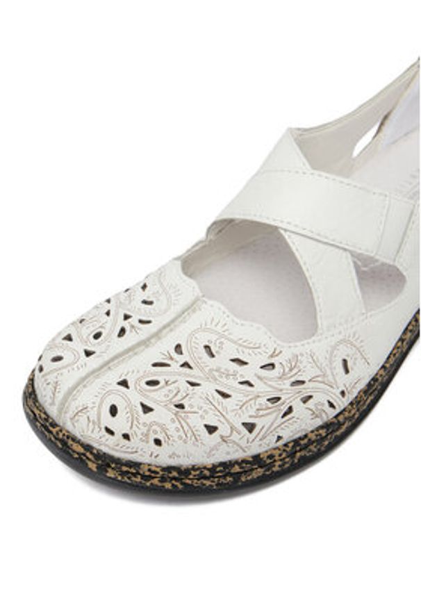 Rieker Półbuty CEO-46352-80 Biały. Kolor: biały. Materiał: skóra