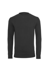 BUILD YOUR BRAND - Bluza Rozpinana Dla Dorosłych Unisex Light Crew Neck. Kolor: czarny