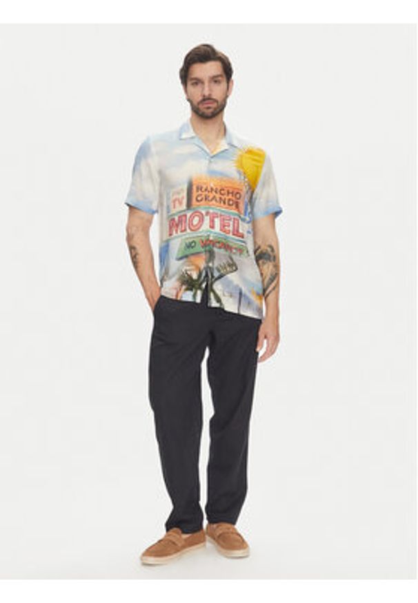 Lindbergh Koszula 30-203735 Kolorowy Relaxed Fit. Materiał: wiskoza. Wzór: kolorowy