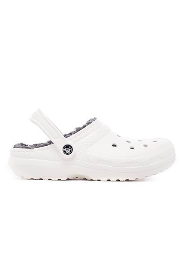 Buty do chodzenia męskie Crocs Classic Lined. Zapięcie: bez zapięcia. Kolor: szary, biały, wielokolorowy. Materiał: syntetyk, materiał. Szerokość cholewki: normalna. Sport: turystyka piesza
