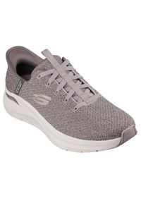 skechers - Buty sportowe męskie, Slip-ins: Arch Fit 2.0 - Look Ahead. Kolor: brązowy