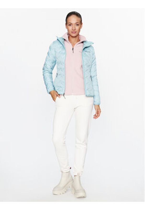 columbia - Columbia Kurtka puchowa Delta Ridge™ Down Hooded Jacket Zielony Regular Fit. Kolor: zielony. Materiał: syntetyk