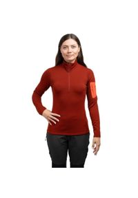 Bluza trekkingowa damska Arc'teryx Kyanite Zip Neck. Kolor: czerwony