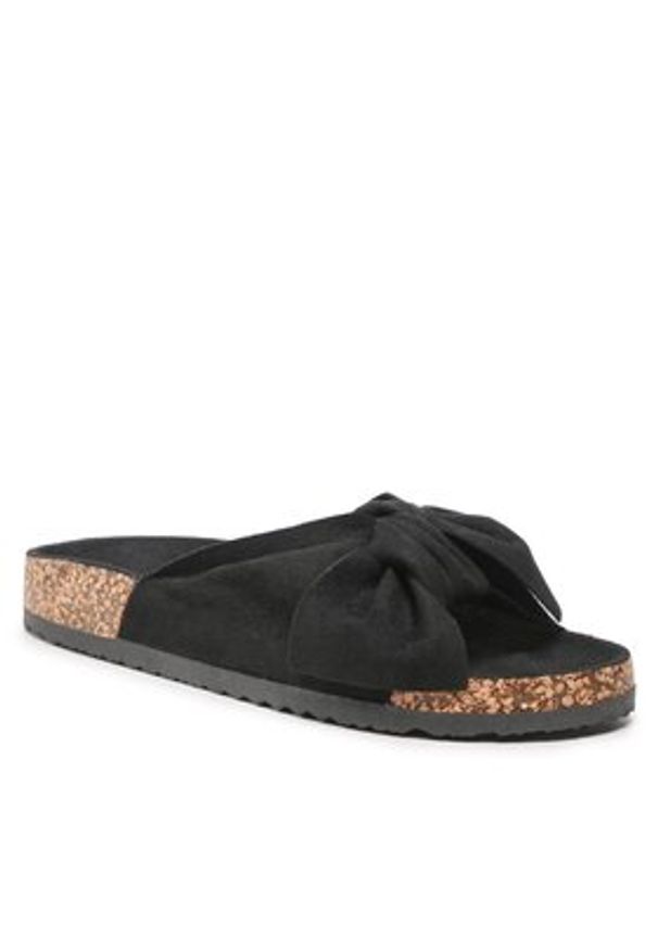 DeeZee Klapki WSLS19-02 Czarny. Kolor: czarny. Materiał: materiał