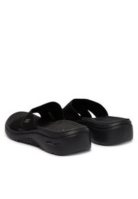 skechers - Skechers Klapki GO WALK Arch Fit 2.0 140865/BBK Czarny. Kolor: czarny. Materiał: materiał #2