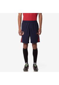 Kappa - Spodenki treningowe SM Caen Ahora Pro 8 2024/25. Kolor: niebieski, czerwony, brązowy, wielokolorowy. Sport: piłka nożna