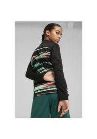 Puma - Młodzieżowa bluza przedmeczowa z zamkiem 1/4 Portugalia PUMA Black White. Kolor: biały, wielokolorowy, czarny