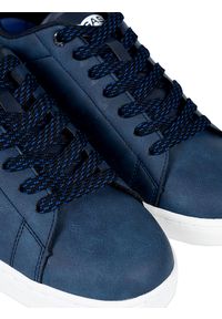 Gas Sneakersy "Sammy NBX" | GAM224117 | Sammy NBX | Mężczyzna | Granatowy. Kolor: niebieski. Materiał: skóra ekologiczna. Wzór: nadruk