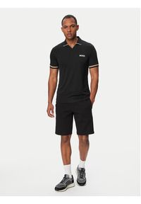 BOSS Polo Serve 50559200 Czarny Regular Fit. Typ kołnierza: polo. Kolor: czarny. Materiał: syntetyk #2