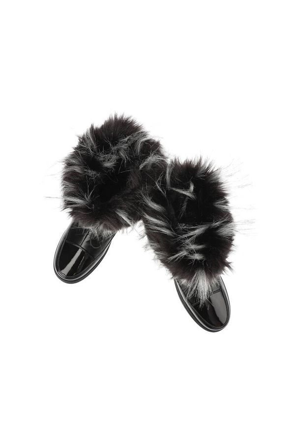 Big-Star - Czarne Śniegowce Big Star Ocieplane Buty Damskie. Okazja: na spacer. Kolor: czarny. Materiał: syntetyk, skóra ekologiczna, futro. Szerokość cholewki: normalna. Sezon: zima