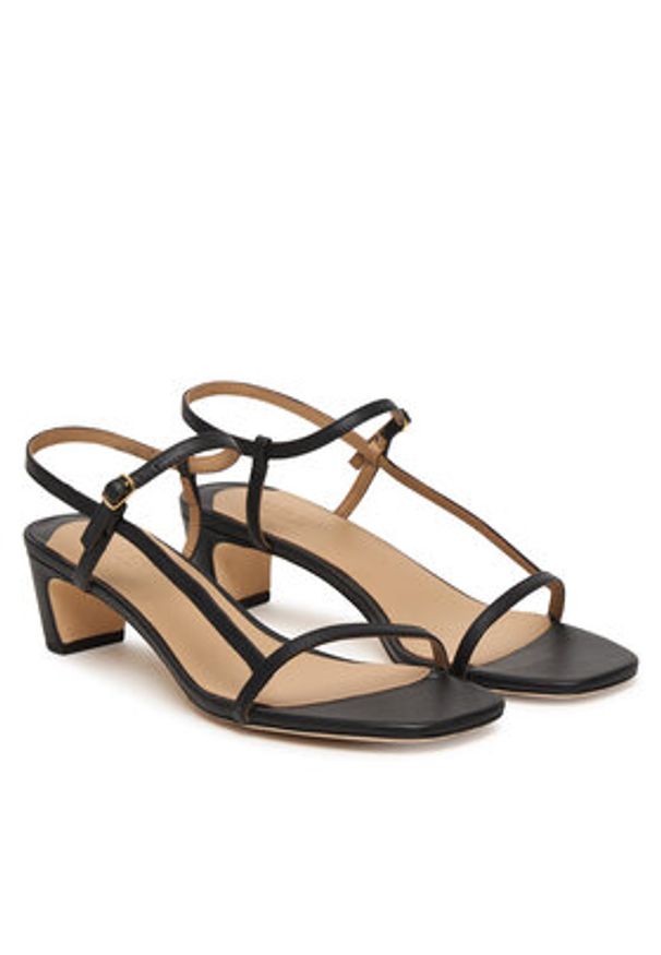 Lauren Ralph Lauren - LAUREN RALPH LAUREN Sandały 802P00097001 Czarny. Kolor: czarny. Materiał: skóra