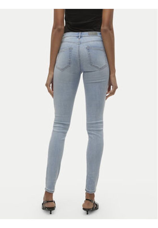 Vero Moda Jeansy Flash 10300174 Niebieski Skinny Fit. Kolor: niebieski