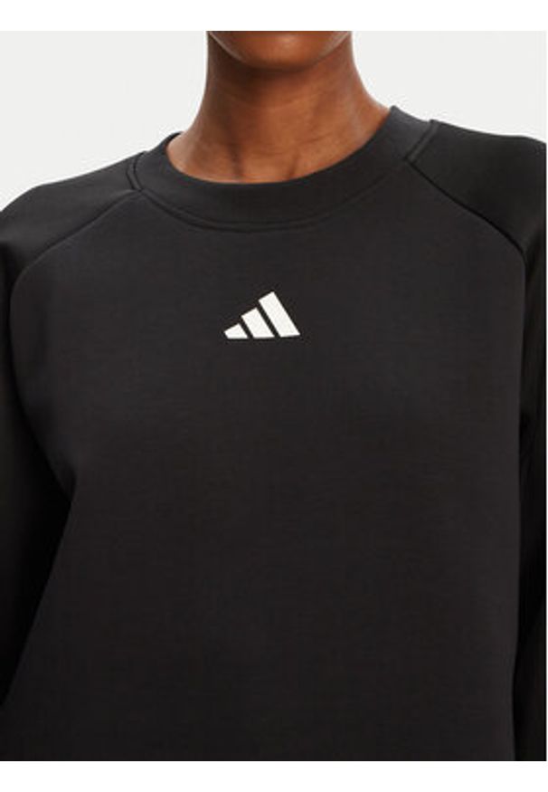 Adidas - adidas Bluza Stadium 3-Stripes JL6996 Czarny Loose Fit. Kolor: czarny. Materiał: bawełna