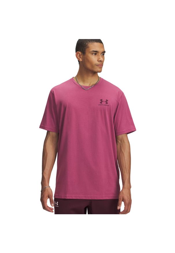 Koszulka męska Under Armour Sportstyle LC SS różowa 1326799 659 ROZMIAR 2XL. Kolor: różowy. Sport: piłka nożna, fitness