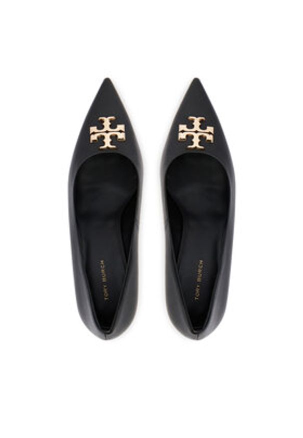 Tory Burch Szpilki Eleanor Pump 181019 Czarny. Kolor: czarny. Materiał: skóra. Obcas: na szpilce