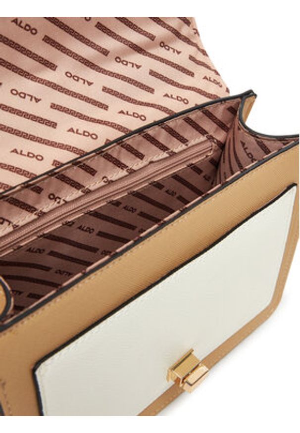 Aldo Torebka Varpass 14037098 Écru. Materiał: skórzane