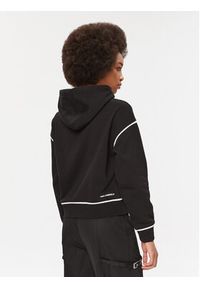 Karl Lagerfeld - KARL LAGERFELD Bluza Ikonik 2.0 235W1816 Czarny Regular Fit. Typ kołnierza: dekolt w karo. Kolor: czarny. Materiał: bawełna #3