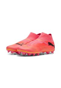 Puma - Buty piłkarskie bez sznurówek FUTURE 7 MATCH FG/AG PUMA. Kolor: żółty, wielokolorowy, pomarańczowy, czarny. Materiał: materiał, syntetyk. Sport: piłka nożna