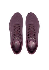 skechers - Skechers Sneakersy Uno 73690/WINE Bordowy. Kolor: czerwony. Materiał: skóra #5