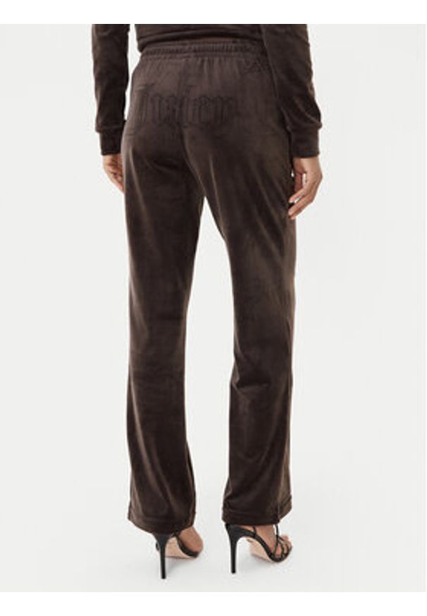 Juicy Couture Spodnie dresowe Tina JCWBJ225307 Brązowy Regular Fit. Kolor: brązowy. Materiał: syntetyk