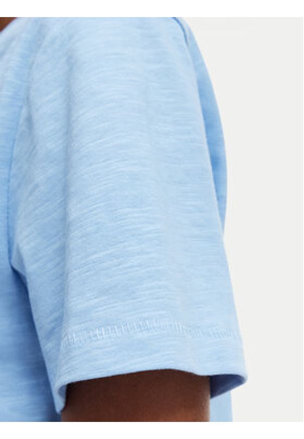 Beverly Hills Polo Club T-Shirt P-SS26W-TS6510 Niebieski jasny Regular Fit. Typ kołnierza: polo. Kolor: niebieski. Materiał: bawełna