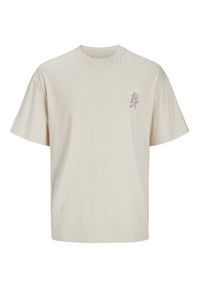 Jack & Jones T-Shirt Charge 12269384 Beżowy Relaxed Fit. Kolor: beżowy. Materiał: bawełna #8