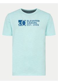 s.Oliver T-Shirt 2141235 Niebieski Regular Fit. Kolor: niebieski. Materiał: bawełna