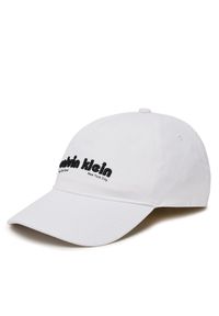 Czapka z daszkiem Calvin Klein Jeans. Kolor: biały