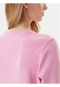Tommy Jeans Bluza Essential DW0DW20942 Różowy Regular Fit. Kolor: różowy. Materiał: bawełna #5