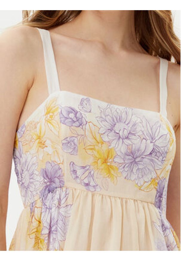 TwinSet - TWINSET Sukienka letnia 251TT206B Kolorowy Regular Fit. Wzór: kolorowy. Sezon: lato