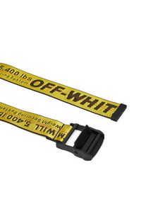 OFF-WHITE - Off-White Pasek Męski OMRB012R21FAB0011810 Żółty. Kolor: żółty. Materiał: materiał #2