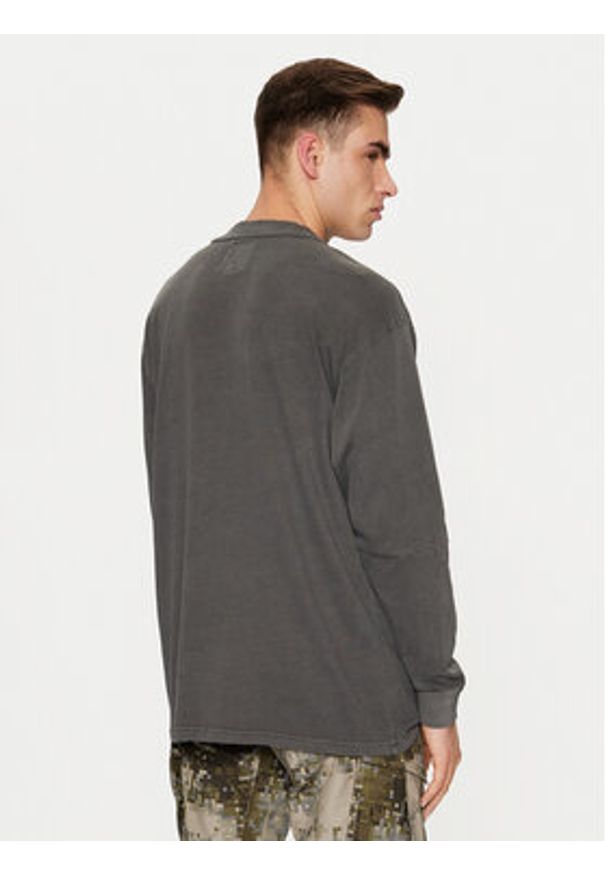 G-Star RAW - G-Star Raw Longsleeve D25163 B564 Szary Loose Fit. Kolor: szary. Materiał: bawełna. Długość rękawa: długi rękaw
