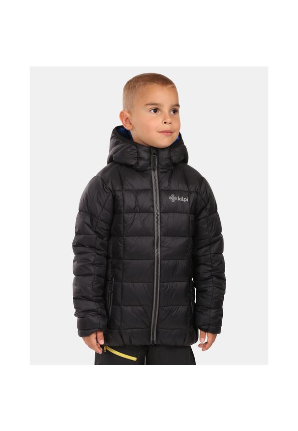 Ocieplana kurtka chłopięca Kilpi REBEKI-JB. Kolor: czarny. Sport: turystyka piesza