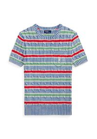 Polo Ralph Lauren Sweter 211965755001 Niebieski Slim Fit. Typ kołnierza: polo. Kolor: niebieski. Materiał: bawełna #3