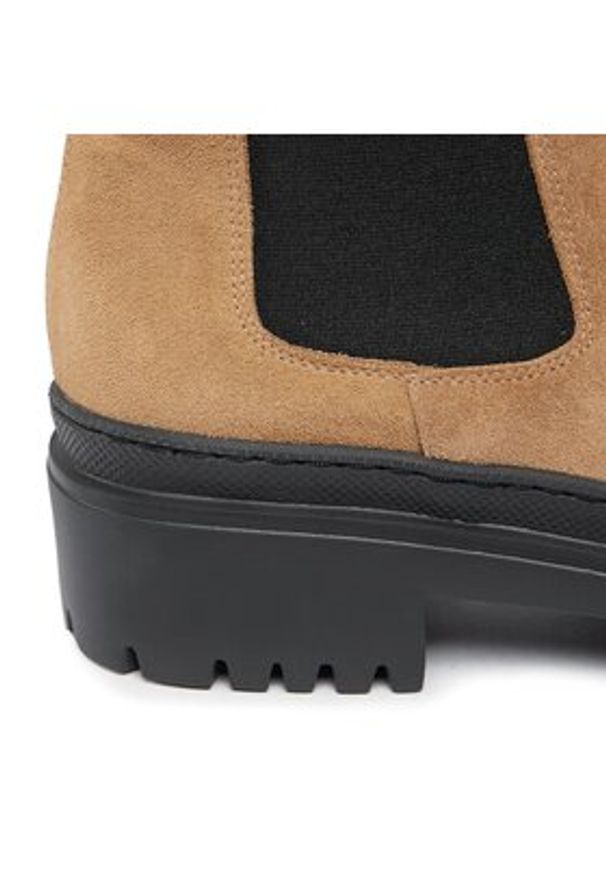 Pollini Sztyblety SA21204G0HTI0130 Beżowy. Kolor: beżowy. Materiał: skóra, zamsz