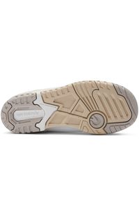 Buty dziecięce New Balance PSB550EP – białe. Kolor: biały. Materiał: skóra. Szerokość cholewki: normalna #2