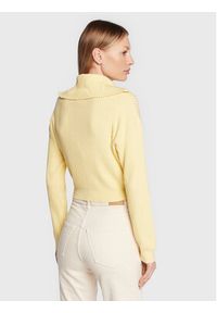 Cotton On Sweter 2055180 Żółty Regular Fit. Kolor: żółty. Materiał: wiskoza