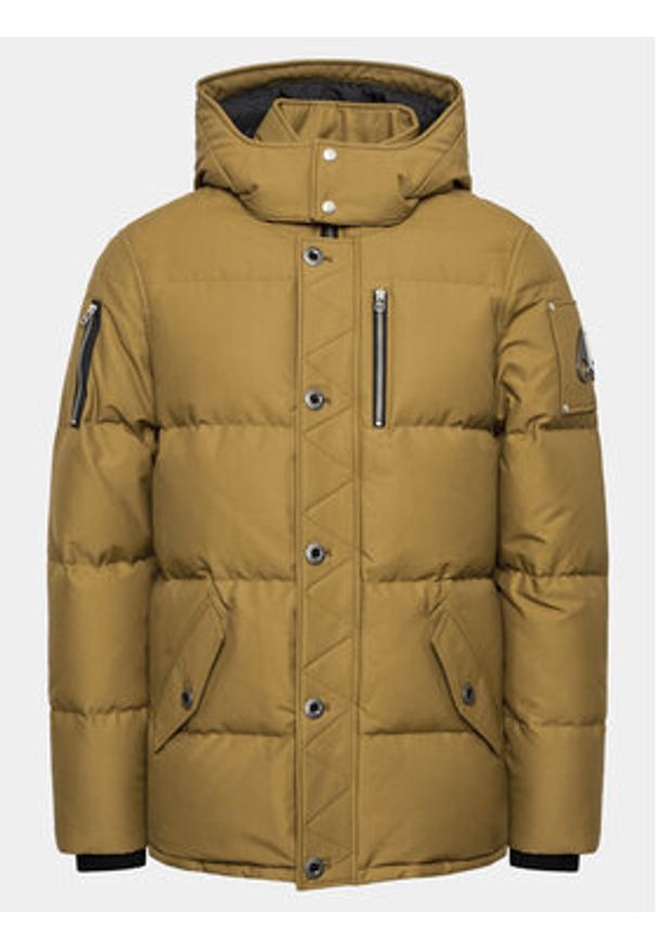 Moose Knuckles Kurtka puchowa Forrestville M32MJ128N Brązowy Regular Fit. Kolor: brązowy. Materiał: bawełna, puch