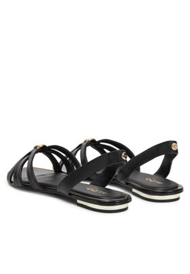 Aldo Sandały Marassita 13917623 Czarny. Kolor: czarny. Materiał: skóra