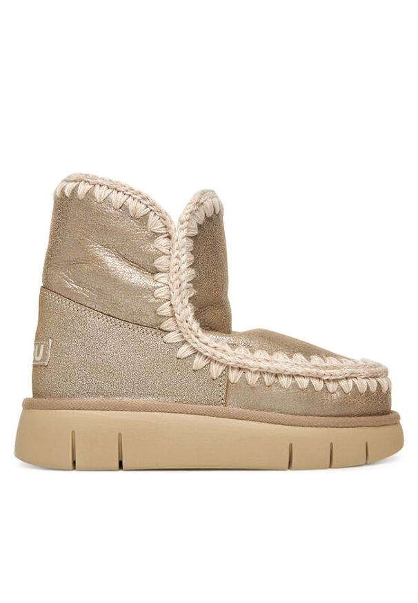 Mou Śniegowce MU.FW531002B Beżowy. Kolor: beżowy. Materiał: zamsz, skóra