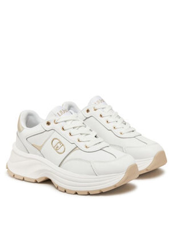Liu Jo Sneakersy Eva 02 BA5065 P0102 Biały. Kolor: biały. Materiał: skóra