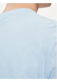 Lacoste T-Shirt TH2038 Błękitny Regular Fit. Kolor: niebieski. Materiał: bawełna #3